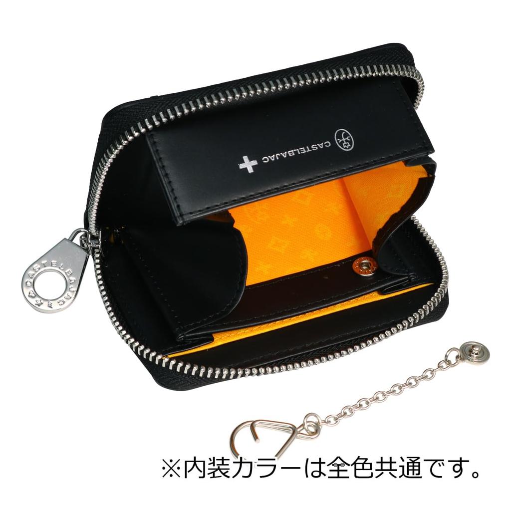 Coin Coin Key Card Card Round 065631 Limited Genuine Gold [Castelbajac] Purse, Case, Case, Case, Holder, Zipper, Men's Madeleine, Edition, Casual,