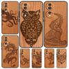 Turtle Elephant Dragon Wood Case For Honor X9b X9a X8a X7a X6a X6 X7 X8 X9 8X 9X Honor Magic 5 Pro 50 70 90 Lite Cover