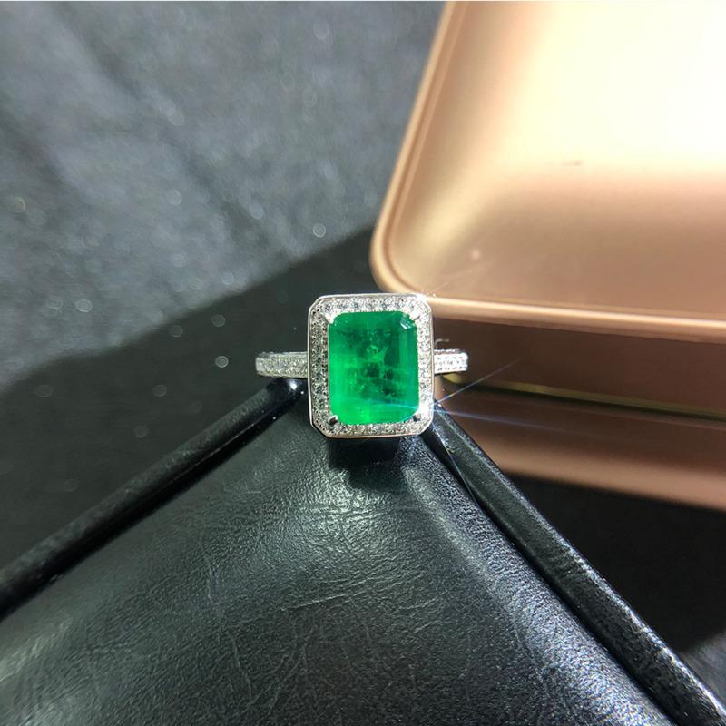 Gica Gema New Jewelry S925 Sterling Silver Square Personalized Classic Ring For Women Fine Temperament High Grade Jewelry Gift