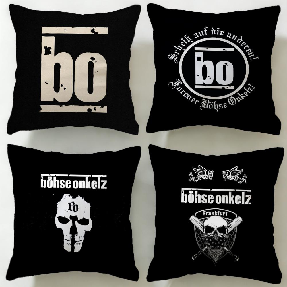 Popular Bbohse Onkelzied Cushion Cover Soft EasyWash Pillow Case Versatile for Couch Bed Travel and Office