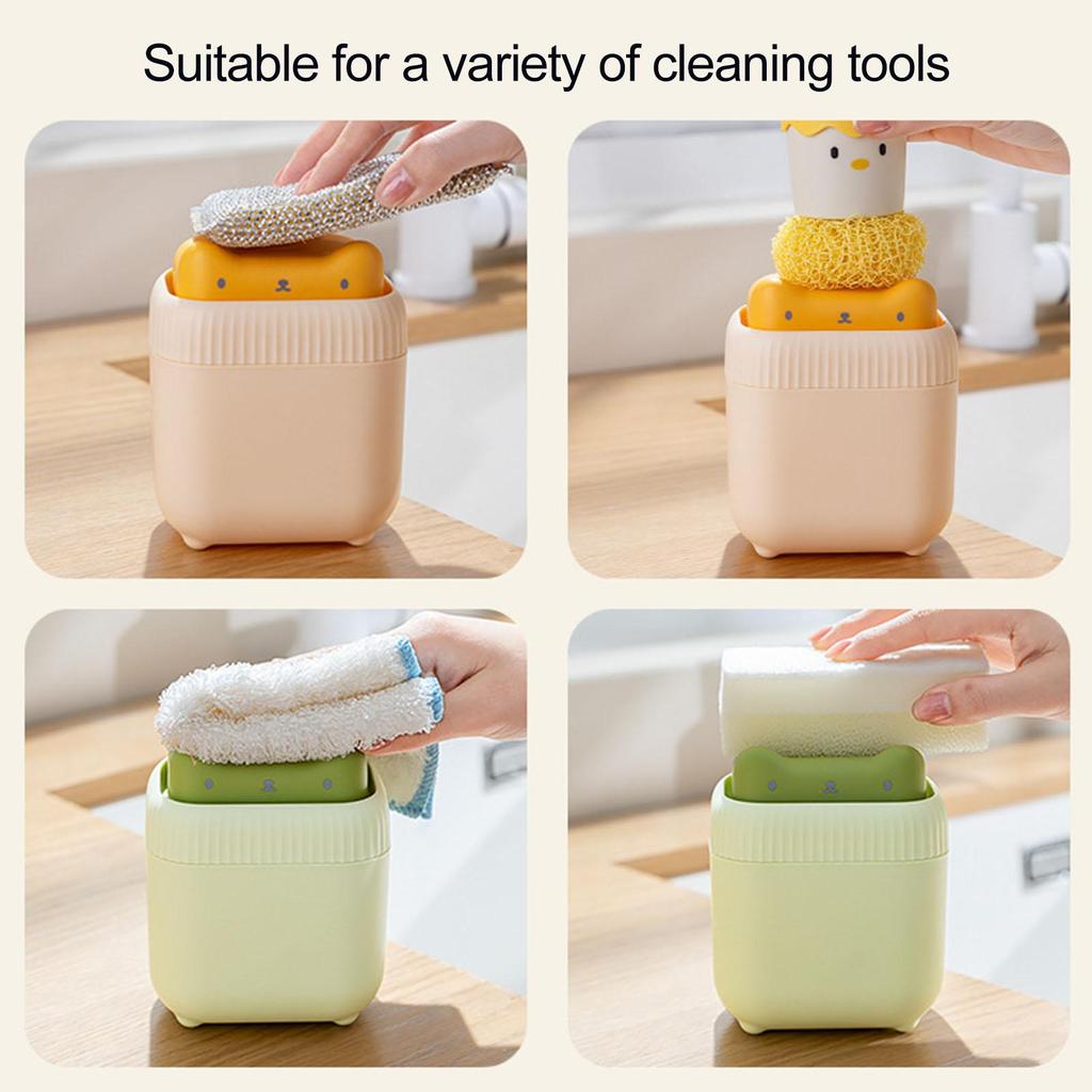 Soap Pump Dispenser And Sponge Holder Dish Soap Dispenser for Kitchen Countertop Soap Pump Dispenser Energy-saving Innovative Soap Presser