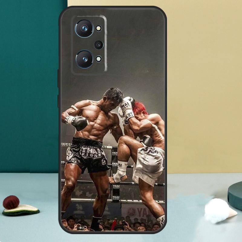 Кейс для Realme GT 6T 5 6 GT 7 Pro C67 C75 C61 C55 C53 C51 C21Y C25S 10 11 12 13 14 Pro Plus с изображением Боевой Муай Тай Кикбоксинг