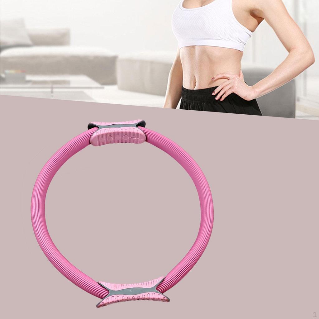 Pilates Fitness Ring Core Training Non Slip Ergonomic Device Double Handles Equipment Exercise