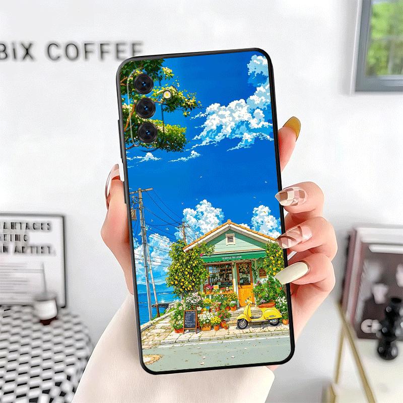 Anime Aesthetic Scenery Soft Phone Case for Samsung A17 A37 A57 A16 A26 A36 A56 A15 A25 A35 A55 A14 A24 A34 A54 A13 A23 A33 A53