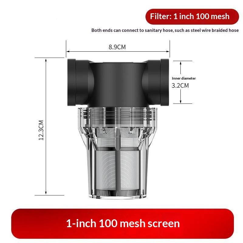Reusable Garden Water Filter Impurity Removal Prefilter 1/2'' 3/4'' 1'' Fits Standard Outdoor Irrigation Systems