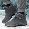 Winter, Men, Boots, Plush, Leather, Waterproof, Sneakers, Climbing, Hunting, Shoes, Unisex, Lace-up, Outdoor, Warm, Hiking, Boot, Man