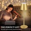 LED Table Lamp Rechargeable Touch 3 Colors Dimmable Desk Lamp For Bedroom Living Room Dining Room Bar Hotel Coffee Room Decor