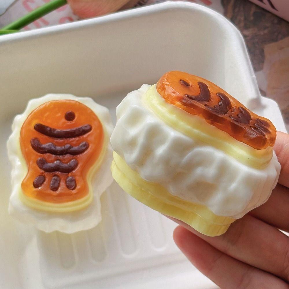 Portable Creative Taiyaki Squeeze Anxiety Relief Super Soft Slow Rebound Fidget Funny Kneading Sensory Stress Ball For Adults