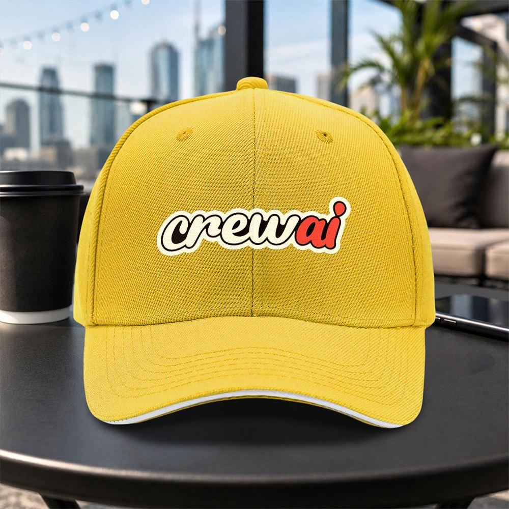 Versatile Casual Crewai Baseball Cap Unisex Lightweight Adjustable Dad Hat Multiple Colors