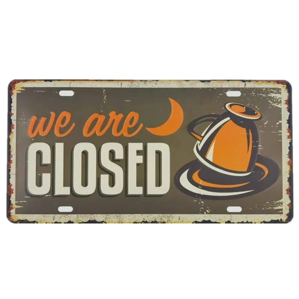 Metal Tin Sign Car License Plate Beer Beach USA Art Poster Shabby Plaque Iron Poster Pub Wall Sticker Decor