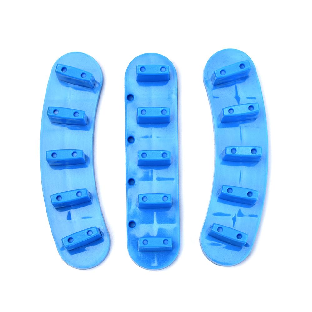 kads 3 шт., пластиковая подставка для кончиков, дисплей с 10 натуральными накладными кончиками ногтей, тренировочное обучение использованию дизайна ногтей, обучающий инструмент для накладных накладных ногтей