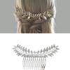 Hollow Small Leaves Splicing Hair Comb Foreign Trade Women's Metal  European and American Headband Wedding Party Women Jewelry