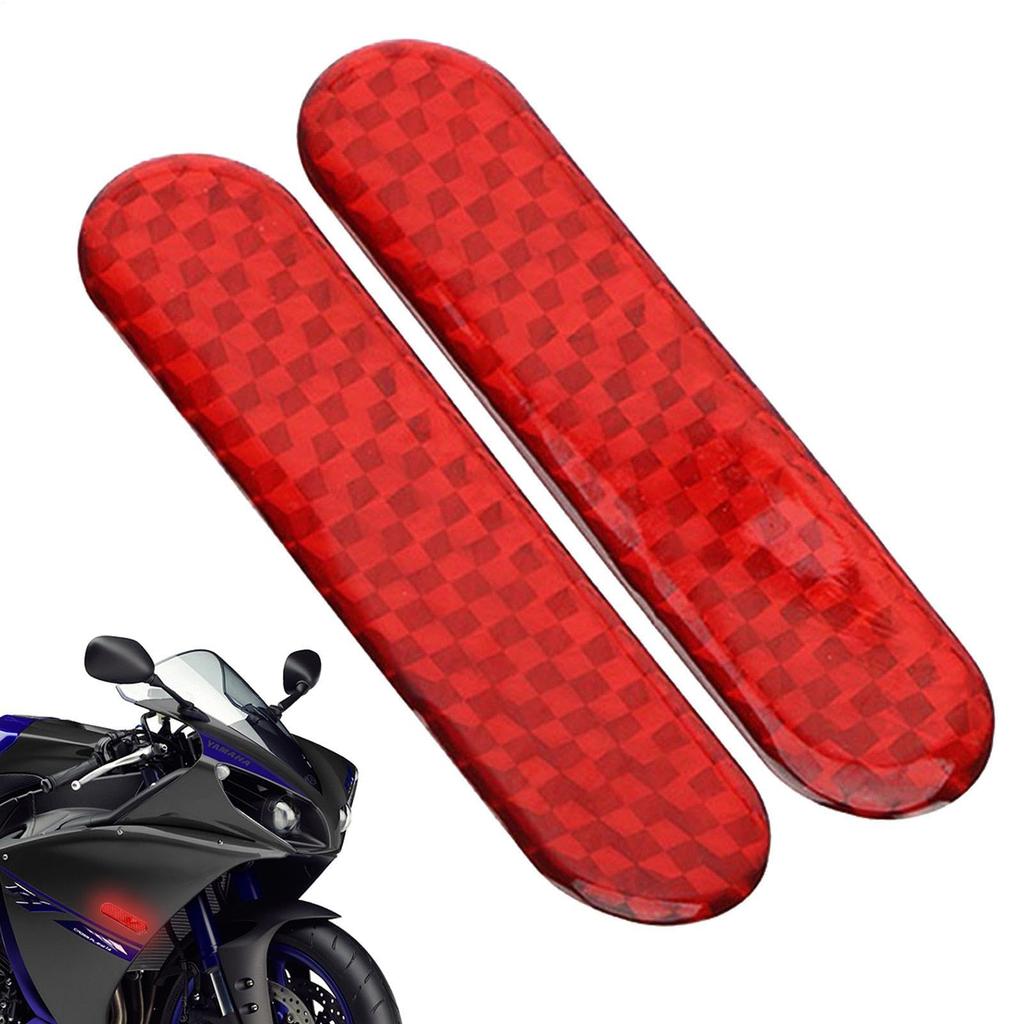 Set of 2 Reflective Stickers for Car Motorcycle Door Protection Warning Signs Improve Night