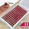 104pcs/box Static Grass Tuft Model Grass Tufts Terrain Model Kit Static Scenery Model Miniature Shrubs Bushes