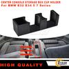 1 Pc New Center Console Storage Box Drink Dual Cup Holder ABS Black For BMW E32 E34 5 7 Series Easy Installation Car Accessories