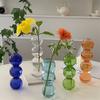 Living Room Decor Transparent Flower Bottle Glass Vase Hydroponic Plant Vase Bubble Glass Vase