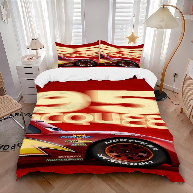 3Pcs Mcqueen'S Bedding Sets For All Sizes New 3D Printed Bed Cover Comforter Duvet Cover Pillowcase Bedroom Decoration