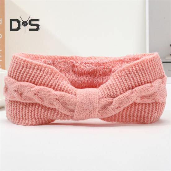 Зимняя флисовая повязка на голову, однотонная, с перекрученной текстурой, утолщенная, теплая, эластичная, удобная, вязаная, утепленная повязка на голову