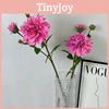 Artificial Flower Wedding 3head 3d Dahlia Silk Fabric Event Decor Photography