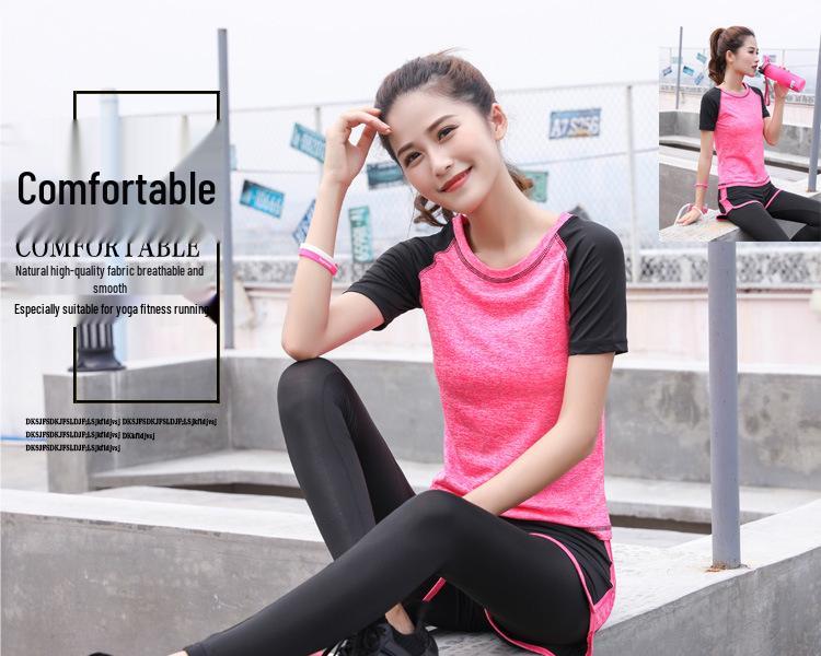Женский весенне-летний комплект для йоги и спорта: Одежда для уличных тренировок и фитнеса в зале