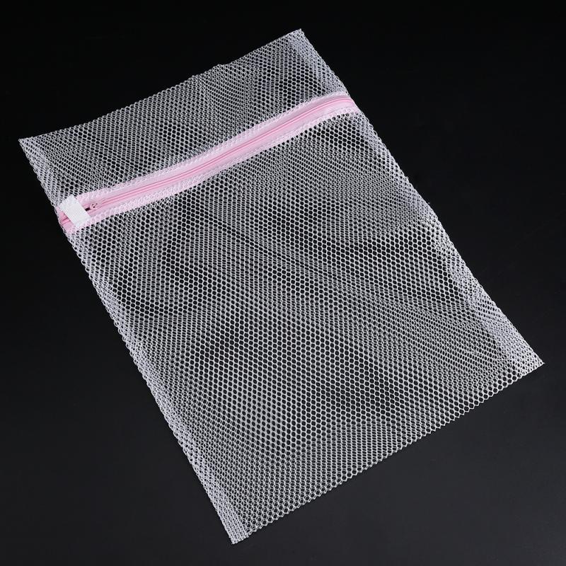 Zipped Mesh Clothes Socks Bra Underwear Lingerie Washing Bag Laundry Machine