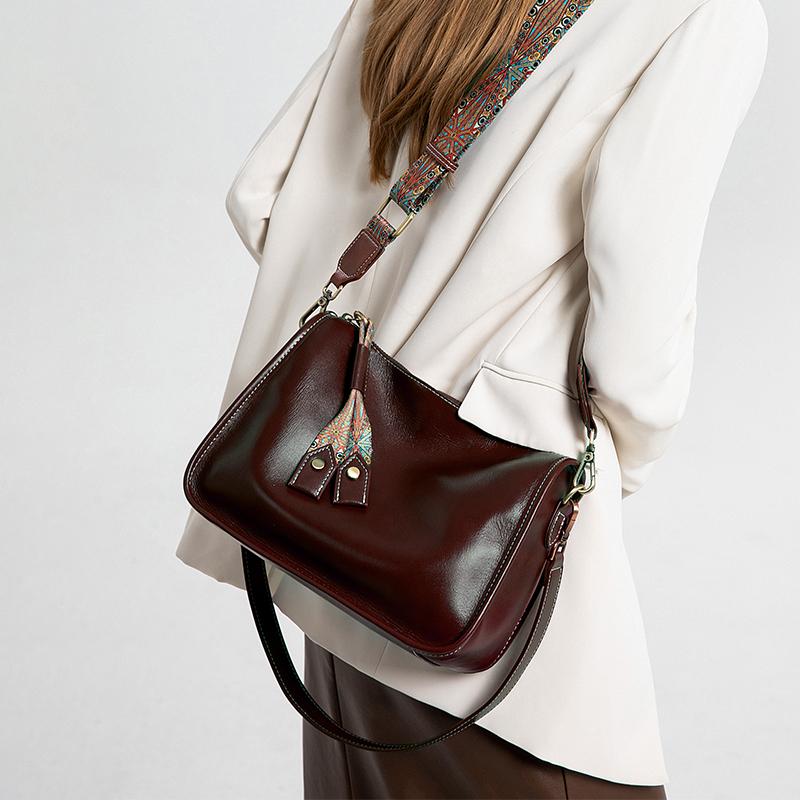 Высококачественная сумка из натуральной кожи для женщин, модные сумки через плечо из мягкой кожи