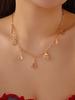 Модные подвески-Санты золотого цвета на шею для женщин. Простые полые necklaces с елочкой и снежинкой. Украшения для вечеринок для девочек