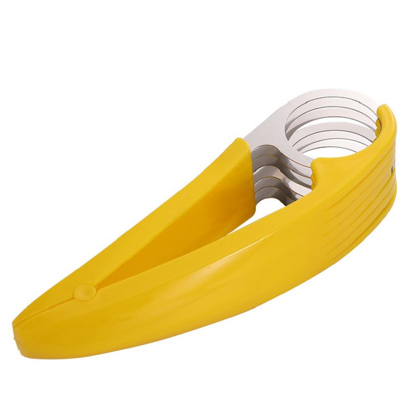 Kitchen Accessories Banana Slicer Fruit Vegetable Sausage Slicer Stainless Steel Banana Cutter Salad Sundaes Tools Cooking Tools KTY