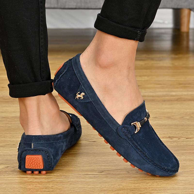 Мужские кожаные мокасины большого размера 37-48 Мужская повседневная обувь Модная мужская обувь Мужские мокасины из натуральной кожи Мокасины слипоны Мужские туфли на плоской подошве Мужская обувь для вождения