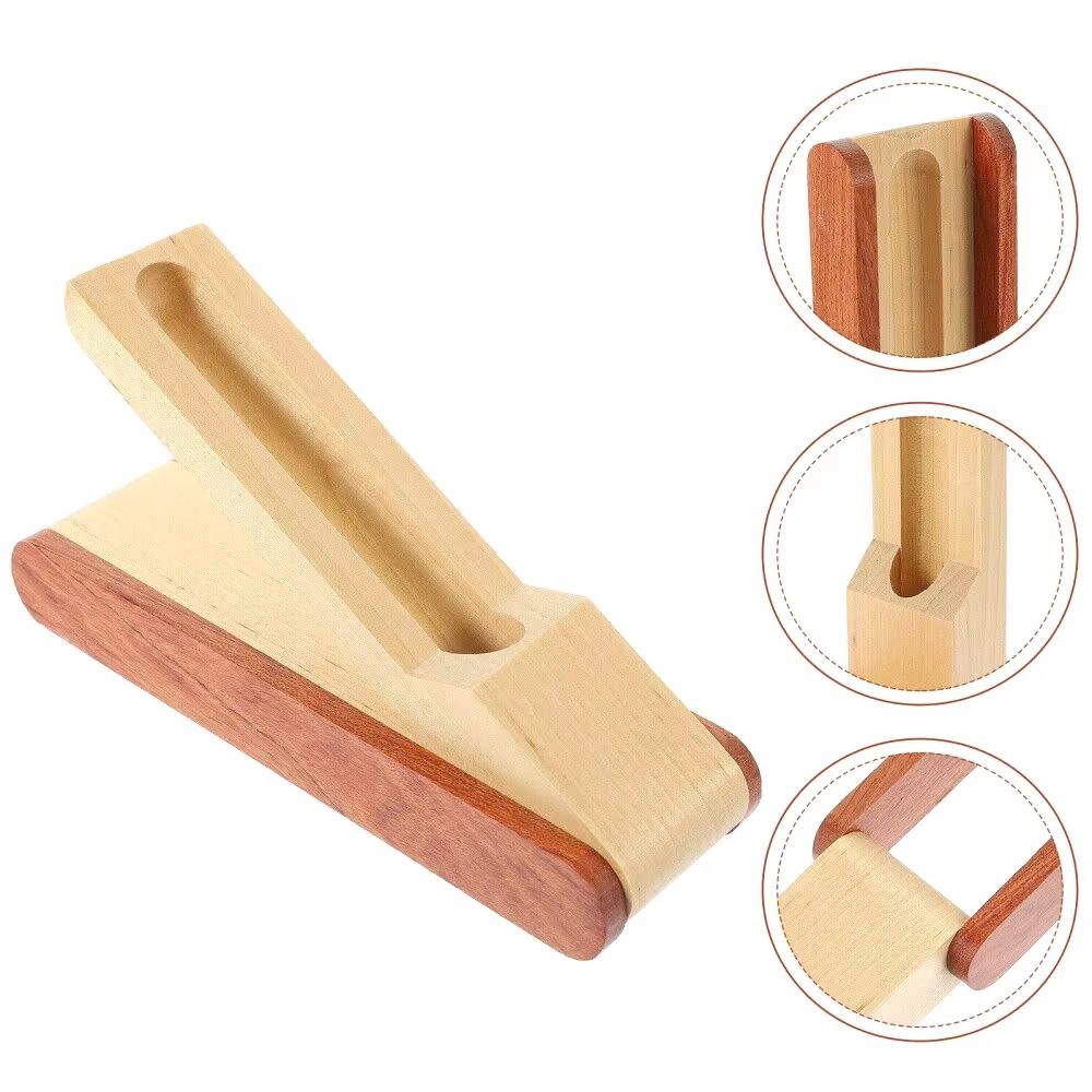 Desk Organizer Pen Display Stand Single Double Wooden Pen Box Wooden Pen Holder Collection Box