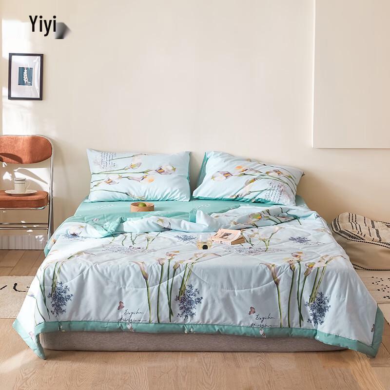 Yiyiai 100% Cotton Printed Summer Quilt