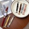 Металлический+Кожаный Ремешок для Apple Watch Ultra 3/2 49 мм 44 38 40 46 мм Женский Ремешок с Бантом для Iwatch Серии 11 10 9 8 7 6 SE3 Браслет