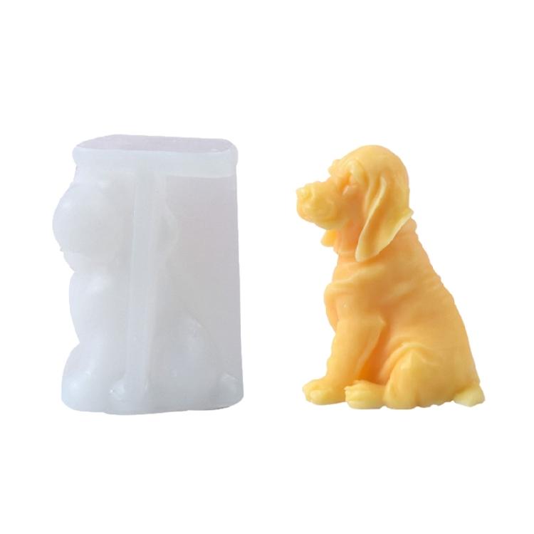 Силиконовые формы для свечей в форме животного (собаки), мыла, настольных украшений, гипсовых поделок, эпоксидной смолы