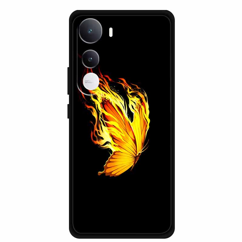 Чехол для VIVO Y300 5G Мультяшное Животное Мягкий Силикон ТПУ Чехлы для Телефона для VIVOY300 V2416 Ударопрочный Крутой Волк Защитная Задняя Крышка