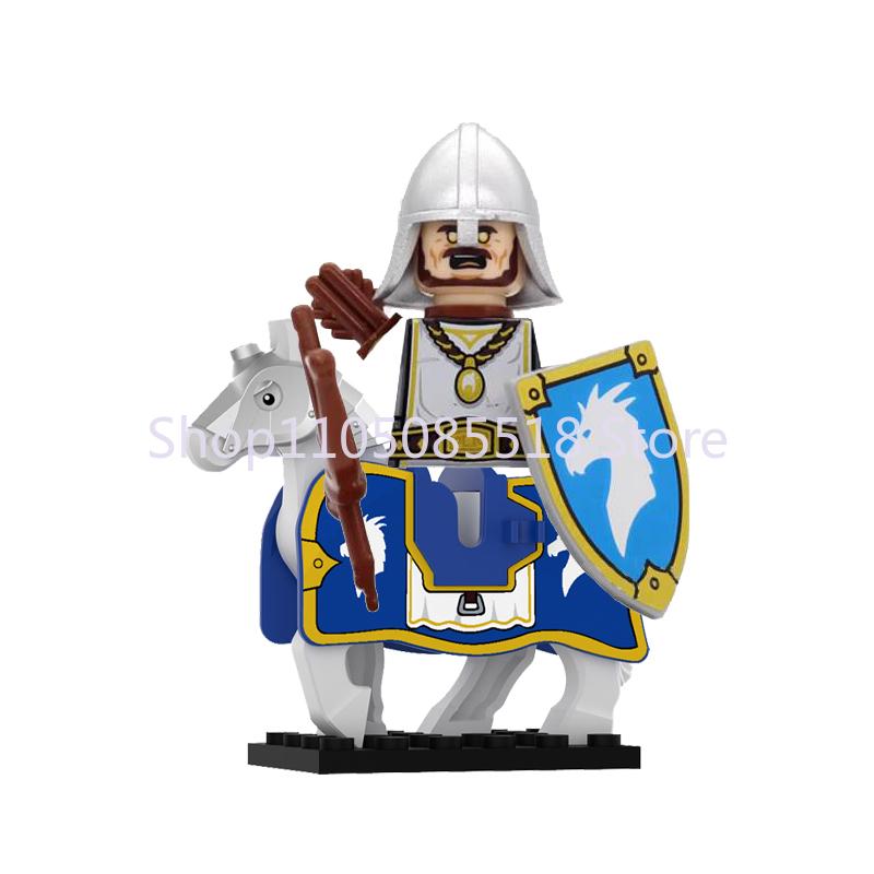 MOC Medieval Military Lion Knight Building Blocks Accessories Castle Soldier Shield Armor Model Toy Gift Mini Brick E023 Weapons