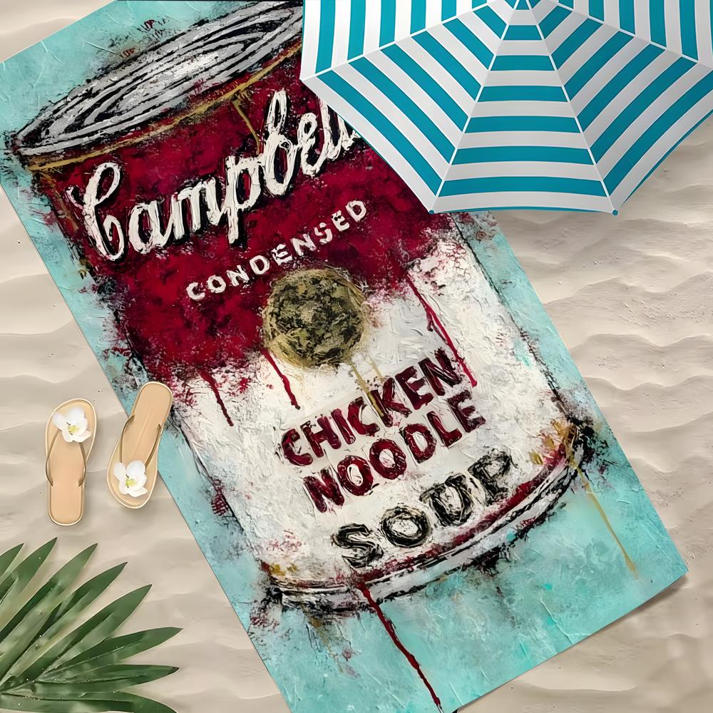 C-Campbell'S Полотенце Полиэстер Пляжное Полотенце Быстросохнущее Без Песка Полотенце Для Ванны На Лето Бассейн Путешествие Отпуск