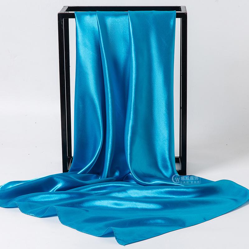 Весна/лето Новый женский шелковый шарф 90 * 90 см Имитация шелкового твила квадратный шарф Модный принт большой квадратный шарф профессиональный шарф