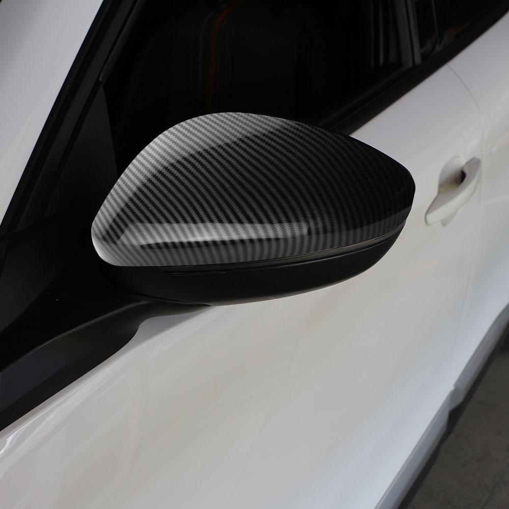 2 шт. Хромированные АБС-пластик Защитная крышка зеркала заднего вида автомобиля Крышки зеркал заднего вида для Peugeot 2008 E2008 2020-2024 Аксессуары