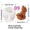 3D Animal Bear Squirrel Silicone Candle Molds DIY Cat Frog Soap Resin Crafts Plaster Making Mould Home Decor Gift