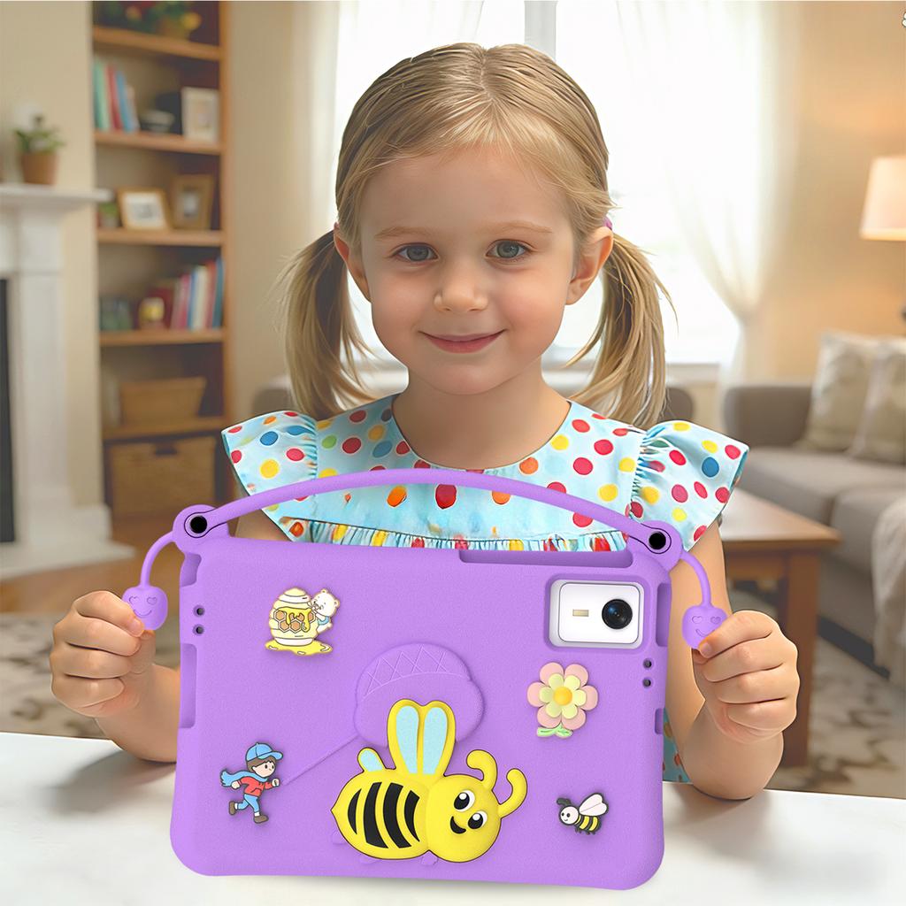 Shockproof Tablet Case with Stand and Handle, Washable EVA Foam Kids-Friendly Protective Cover Fits for , , , 11-inch
