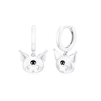 Sanrio Hello Kitty Ювелирные изделия Kuromi Подвески-пусеты с подписью Kuse409