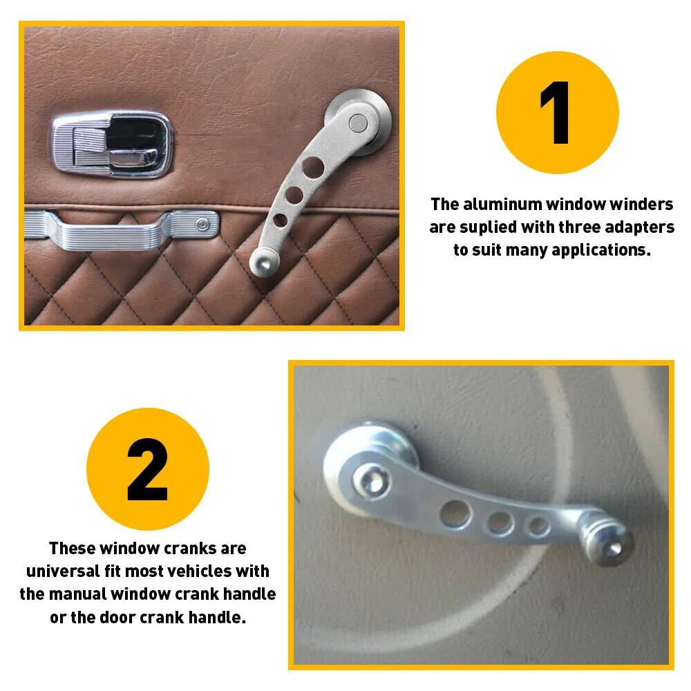 For 1979-95 Toyota Pickup Inside Manual Left Right Door Window Crank Handle 2x