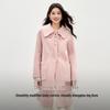 Qiu Shui Yi Ren Women's Classic Lapel Mid-Length Wool Coat