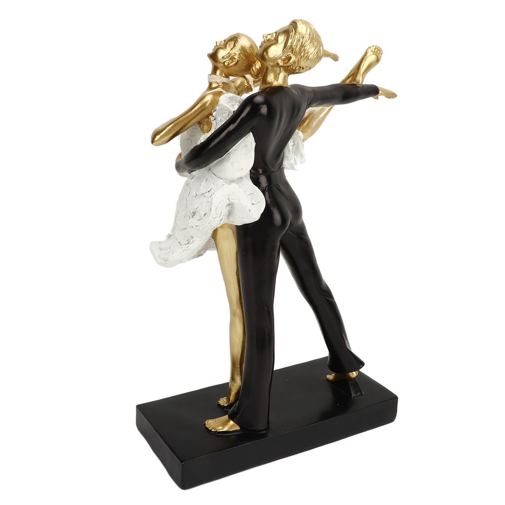 Романтическая пара танцует скульптура украшение смола элегантная пара балерина статуэтка статуэтка