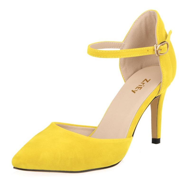 Женские модные туфли для офиса Элегантные туфли-лодочки на тонком среднем каблуке Острый нос Высокие босоножки Босоножки на платформе