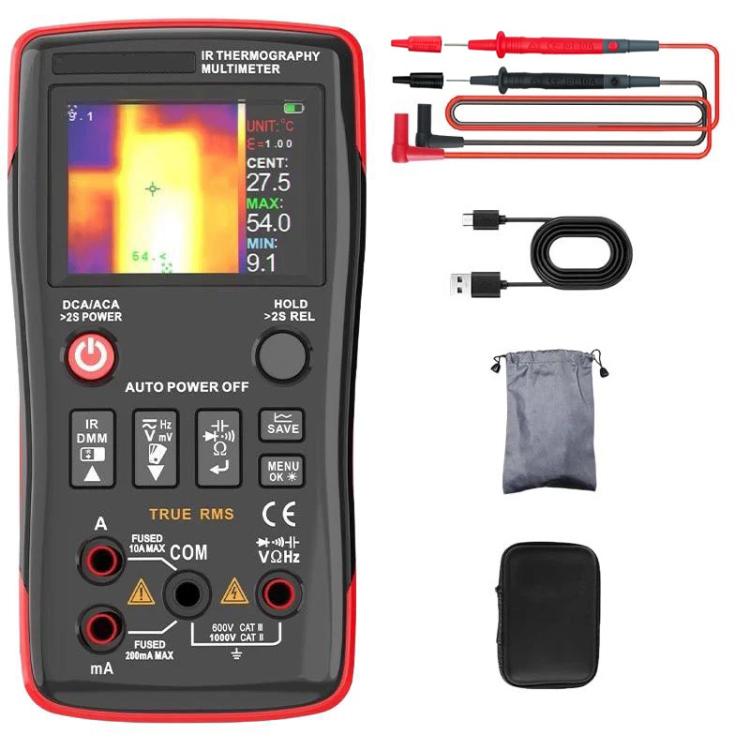 ZT-R01 Handheld HD Infrared Thermal Imaging Multimeter Industrial Power/Floor Heating Thermal Imager