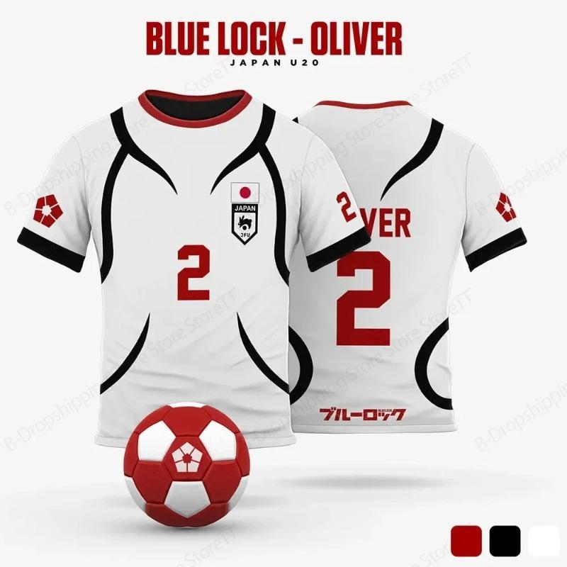 Мужская футболка Japanese Blue Lock Аниме Косплей 3D Печать Мужчины Женщины Мода Футболка Круглый Вырез Короткий Рукав Топы Футболки