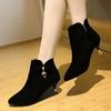 Fashion Woman Short Shoes Moccasin Non Slip French Style Plain Booties Sale Chic and Elegant Large Size Warm Boot Ankle Boots for Women