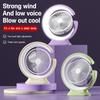 LED Table Light Fan Rechargeable Portable Circulator Electric Fan With LED Lighting Desk Lamp For Bedroom Bedside Reading Lights