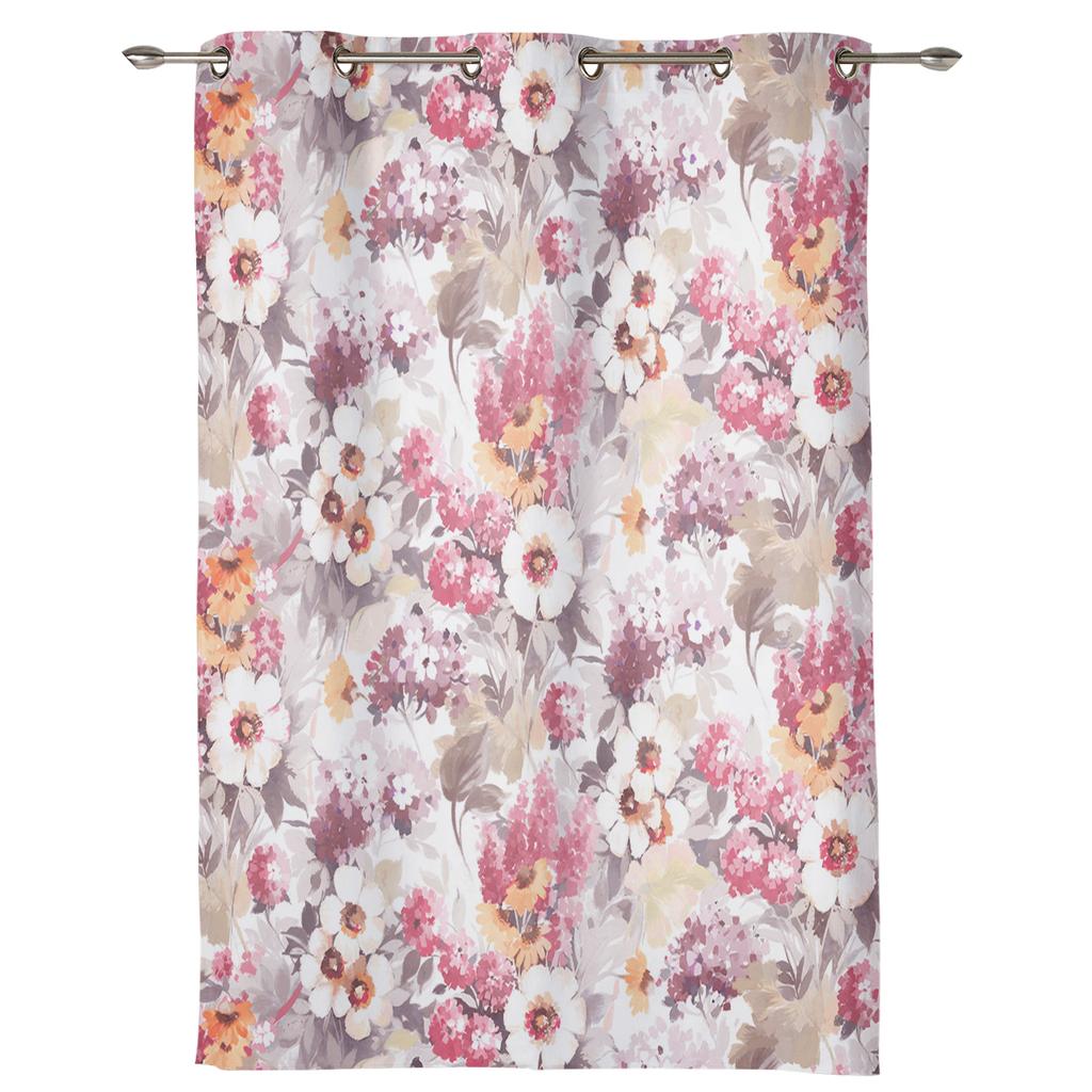 Plaid, English, Red, Dark Grey Window Curtains Curtains for Living Room Decorative Items Living Room